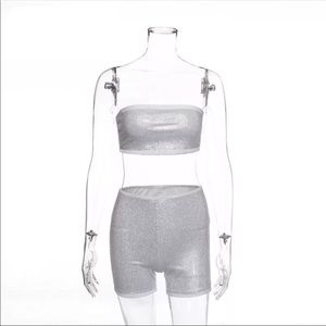 Strapless Sexy Two Piece Set